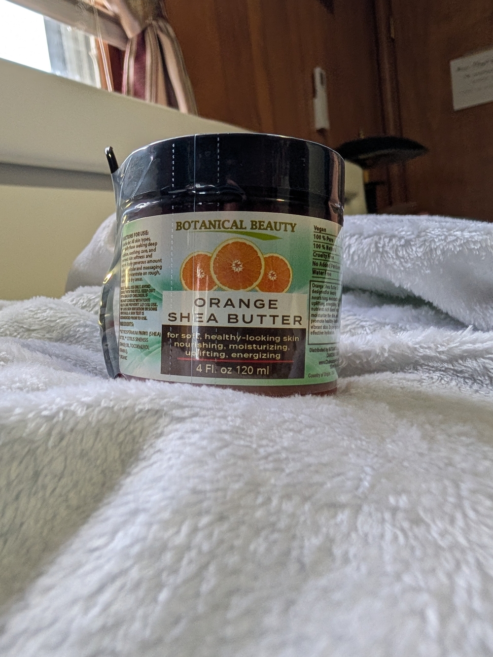 Botanical Beauty Orange Shea Butter for Face, Body, Skin, Hair
